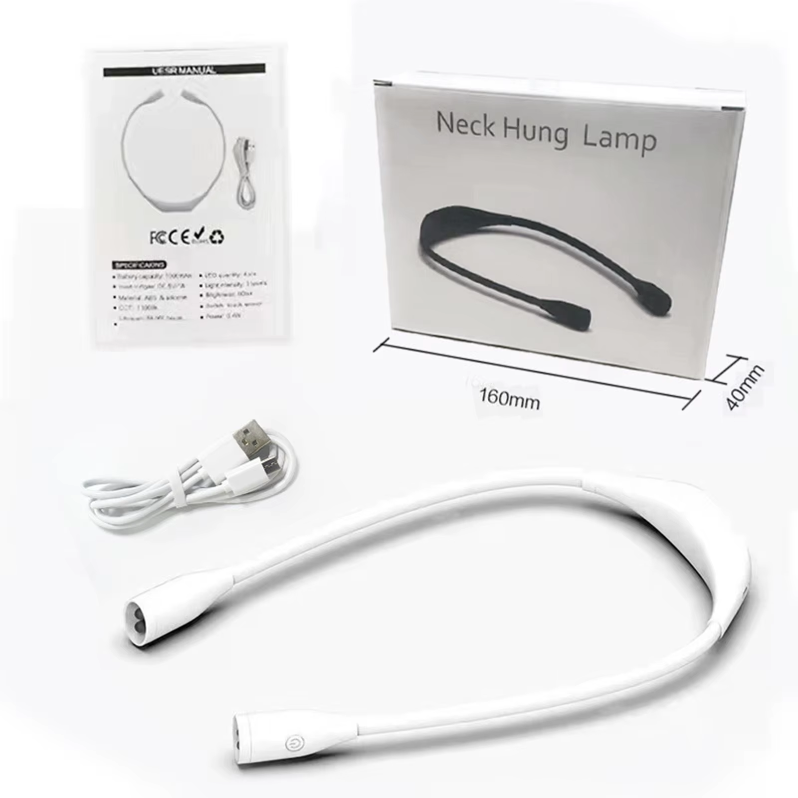 Lampes de lecture LED rechargeables pour le cou
