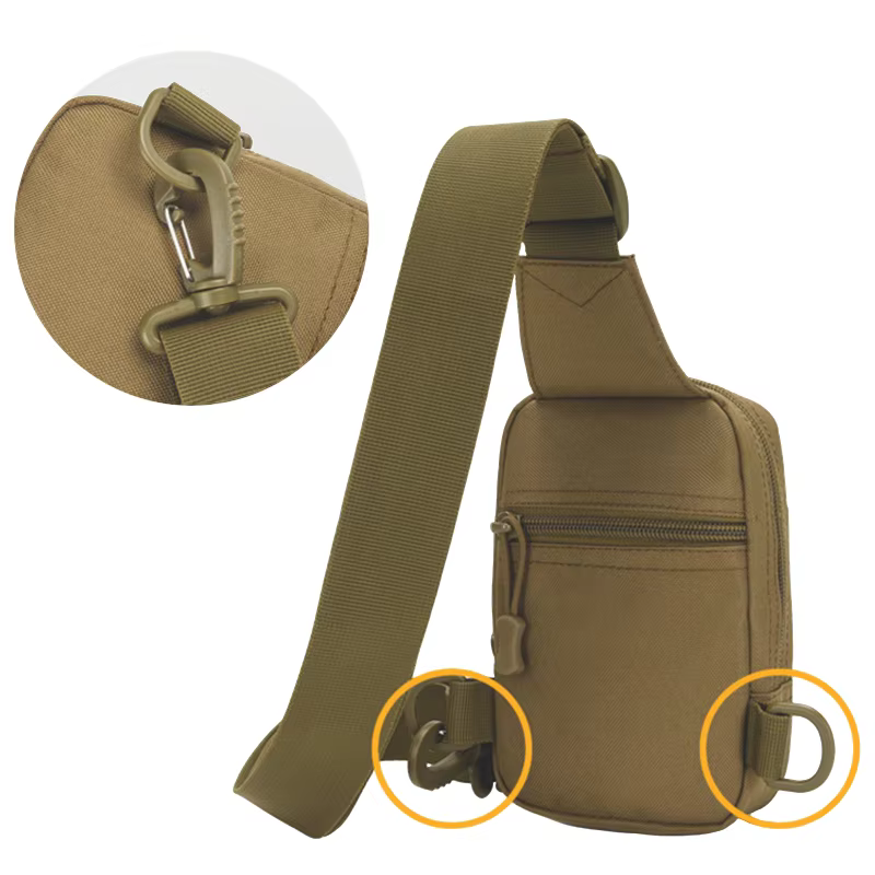 Sac de poitrine tactique militaire Trekking Pack EDC sac de sport sac à bandoulière sac