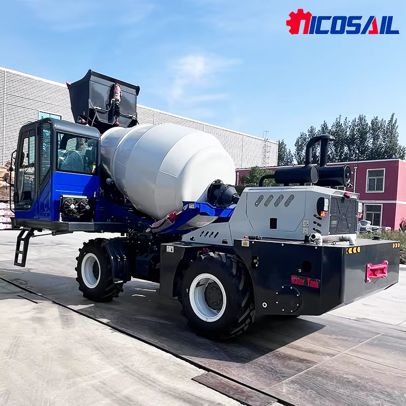 Camion mitigeur de béton à chargement automatique Mobile 3