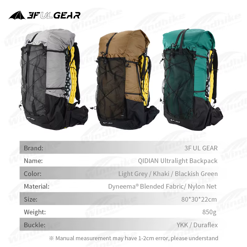 3F UL GEAR QIDIAN-Sac à dos d'extérieur ultraléger