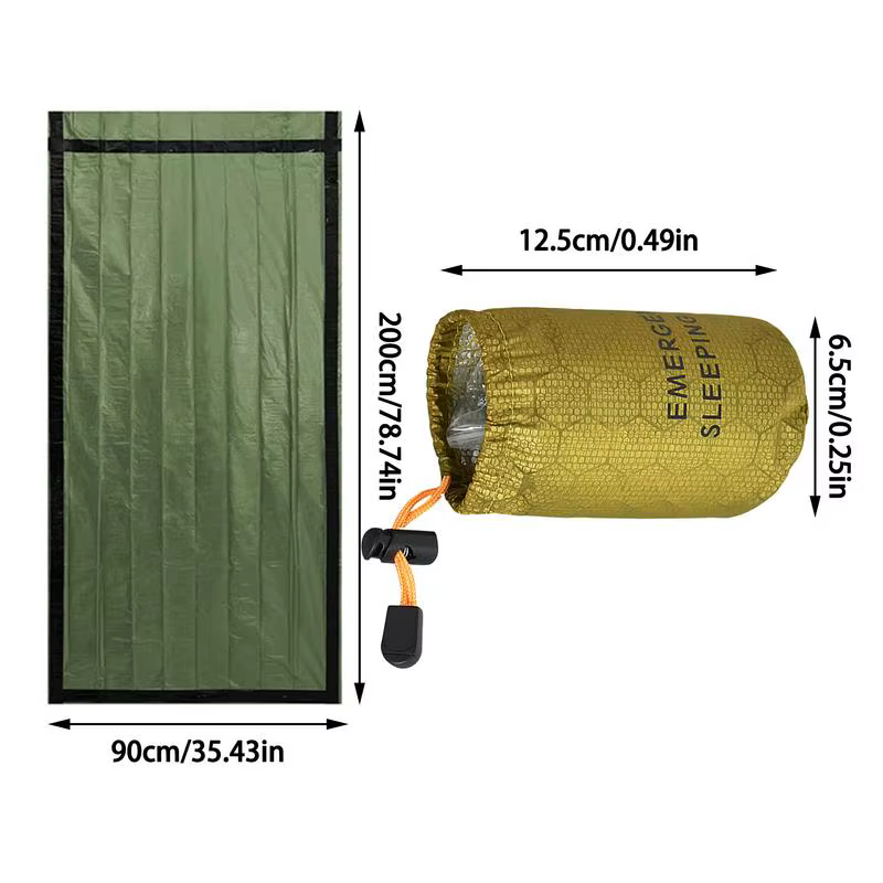 Sac de couchage d'urgence étanche 200x90cm