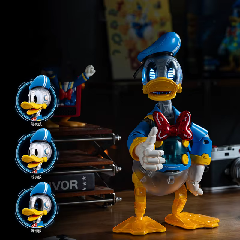 NOUVEAU Sluban Pleyerid Mickey Donald Duck Figurine d'action Anime Modèle Statue Jouets à assembler Ornement de bureau Cadeaux d'anniversaire