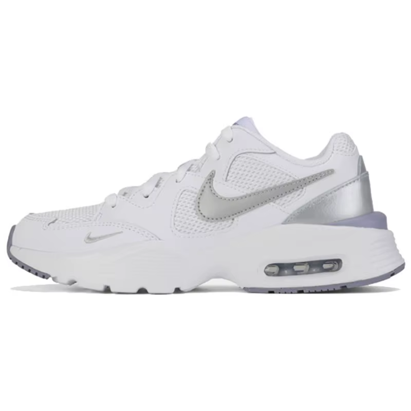 Nike Air Max Fusion Cream White pour femmes, baskets basses rétro rembourrées, respirantes, résistantes à l'usure, pour les déplacements urbains quotidiens, CJ1671-105