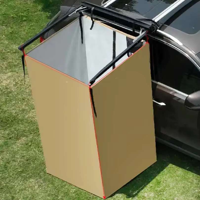 Tente de douche latérale pour voiture