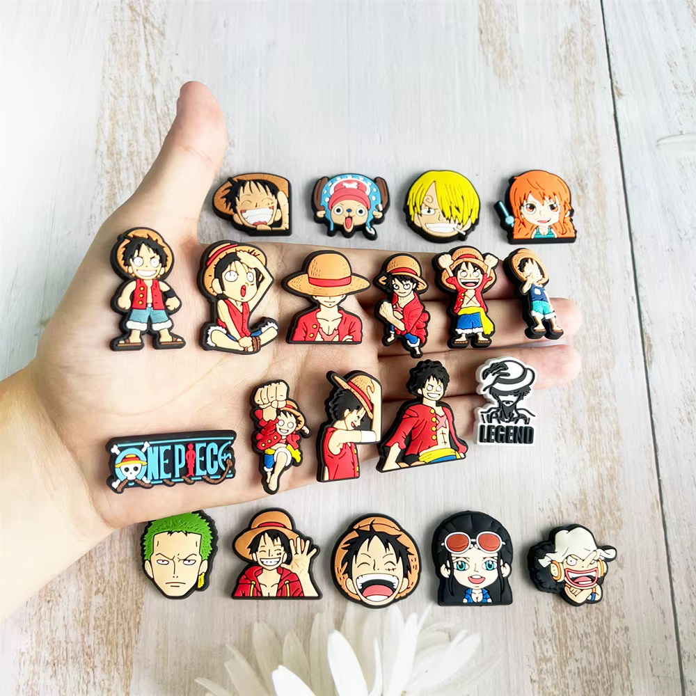 12 Breloques de Chaussures Anime One Piece