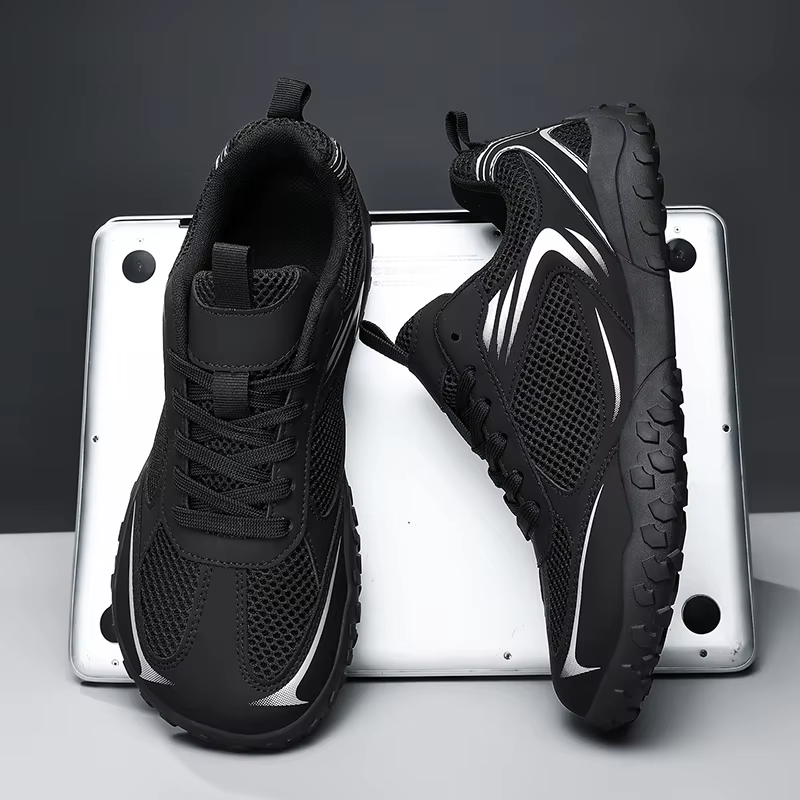 Chaussures à bout large, chaussures de sport en maille respirante pour l'été, adaptées aux hommes et aux femmes comme chaussures de voyage en plein air