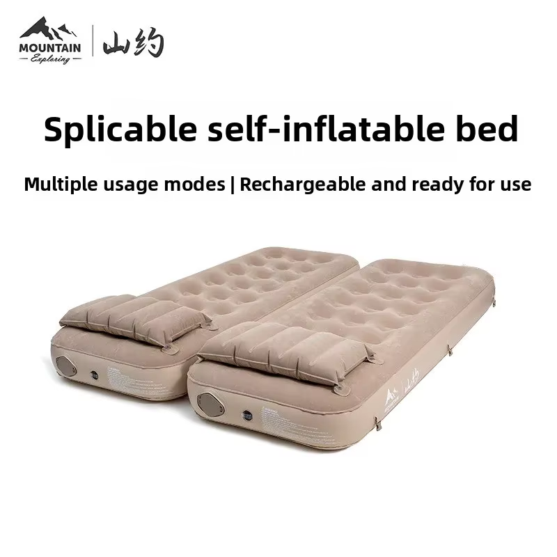 Montagne sur matelas gonflable tente extérieure pliante simple Double