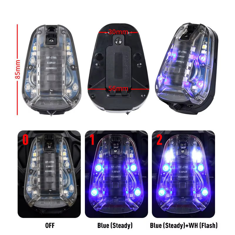 WADSN lampe coccinelle étanche Tactica survie sécurité Flash lumière rapide casque