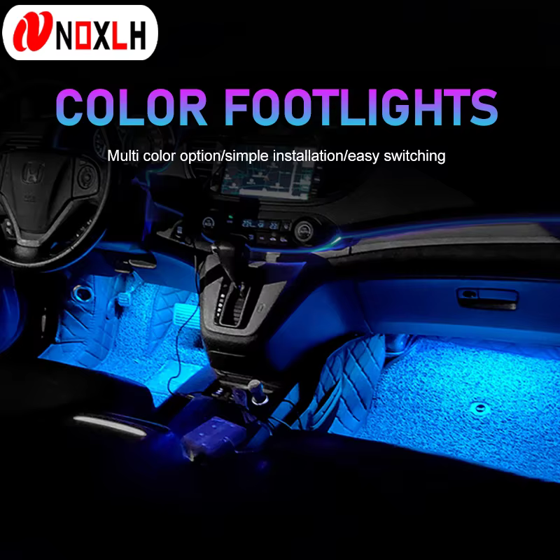 Lumière LED d'ambiance intérieure de voiture avec rétro-éclairage USB, 5V, lampe néon d'ambiance décorative automatique, accessoires de véhicule
