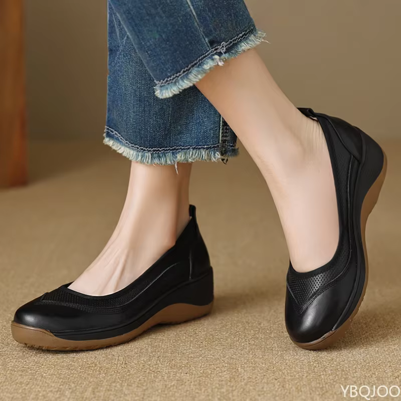 Bout rond solide dames chaussures nouveau antidérapant femmes appartements décontracté Solft semelle Mary Jane chaussures mocassins confortables Zapatillas Mujer
