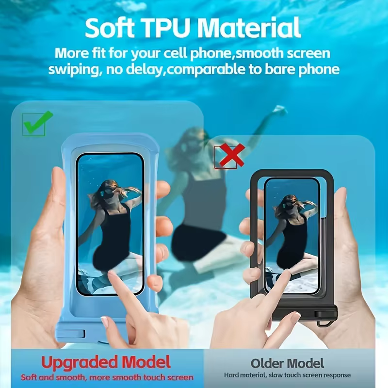 Pochette étanche pour téléphone à 4 compartiments
