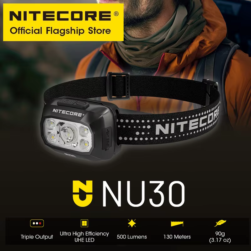 NITECORE NU30 Lampe de sauna aste USB-C 500 Lumens Lumière
