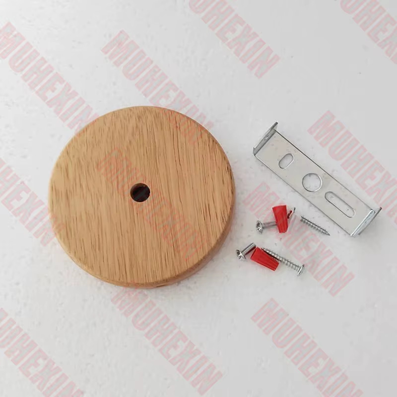 Kit d'auvent lumineux en bois de 10cm, Bases de lampe en bois, panneau de plafond, châssis, accessoires d'éclairage, lustre Vintage, plaque de plafond