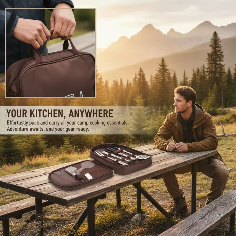 Sac de cuisine d'extérieur grande capacité