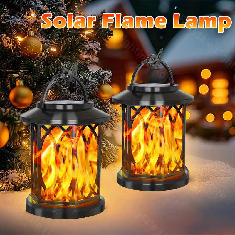 Flamme solaire suspension lampe extérieure lumière