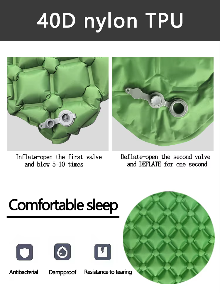 Matelas gonflable de camping pliant