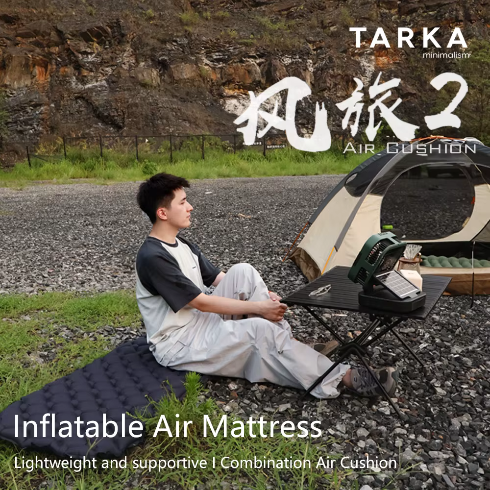 TARKA Matelas gonflable ultraléger 1 pièce, tapis de camping et de randonnée, coussin d'air innovant pour le sommeil, matelas pneumatique sans oreiller pour tente