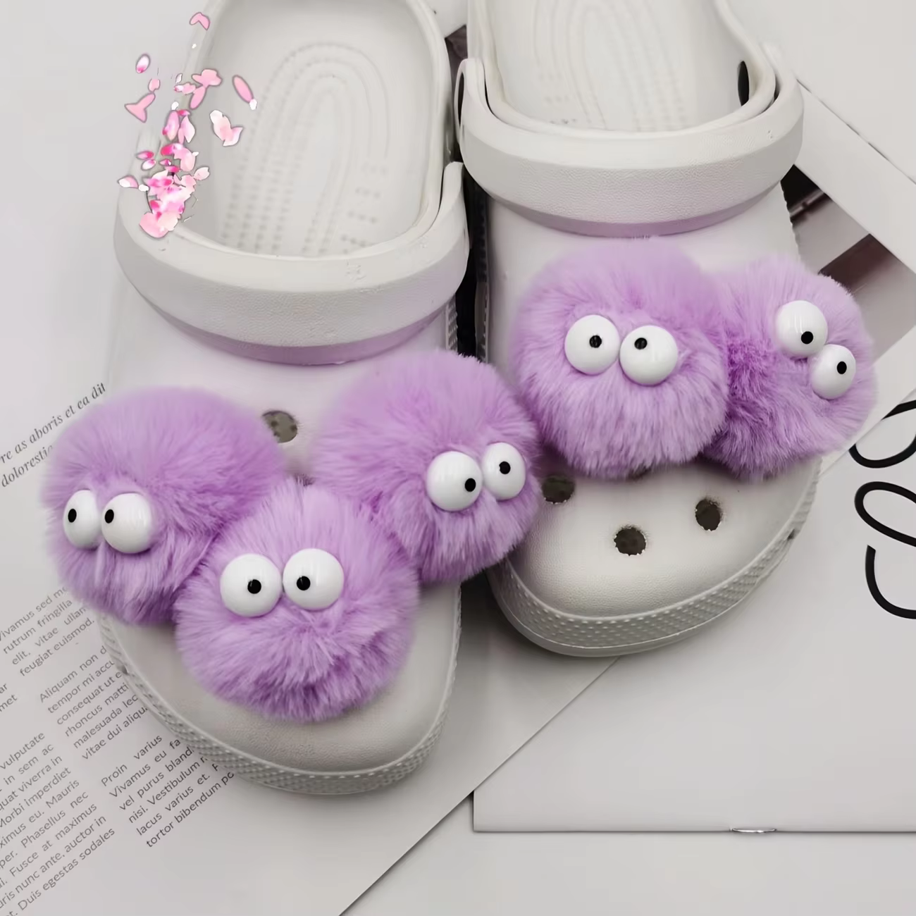 5 pompons colorés pour chaussures et accessoires de mode DIY, adaptés aux sandales geta et aux cadeaux de fête.