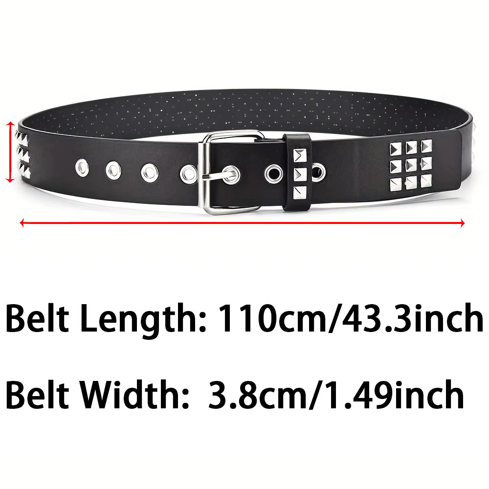 Mode nouvelle perle carrée Rivet ceinture métal pyramide ceinture hommes et femmes Punk matériel jean ceinture Y2K ceinture concepteur ceinture femmes ceinture