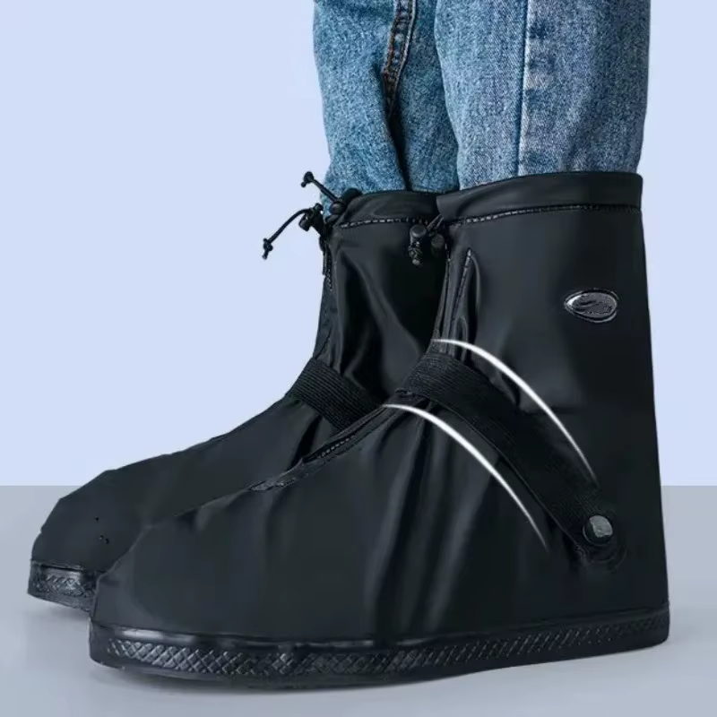Couvre-chaussures imperméables réutilisables antidérapants pour cyclisme et randonnée