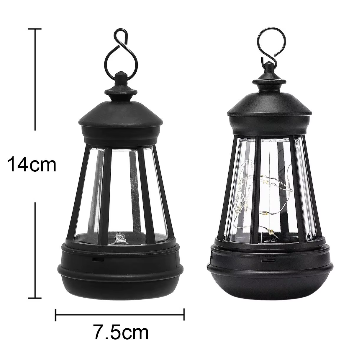Lampe solaire rétro bougies lampes suspendues pour Camping lanternes extérieures décoratives Vintage jardin paysage lumière cour