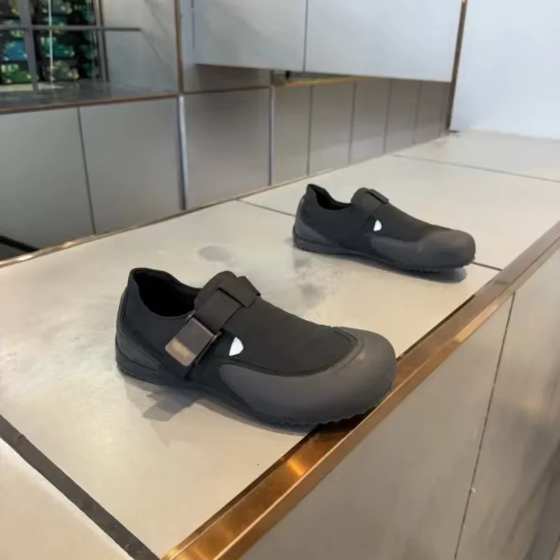 Chaussures de randonnée pour hommes, chaussures de sport respirantes à boucle, en tissu patchwork, plateforme épaisse, chaussures de trekking, chaussures de camping pour hommes