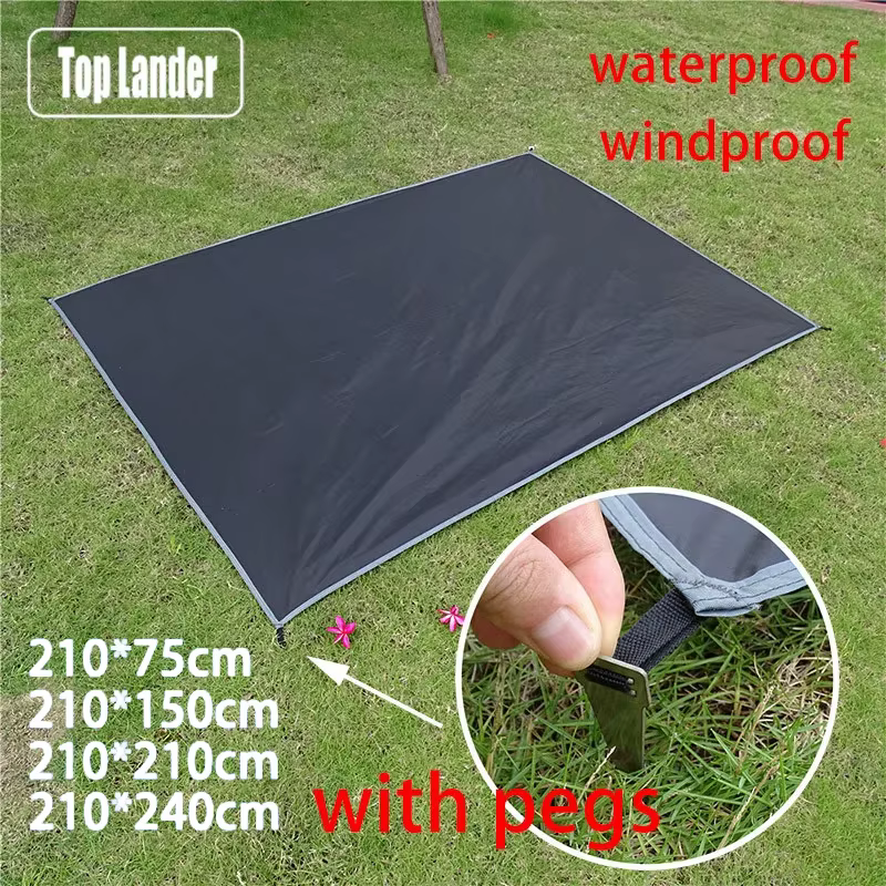 Tapis de Camping imperméable avec piquets
