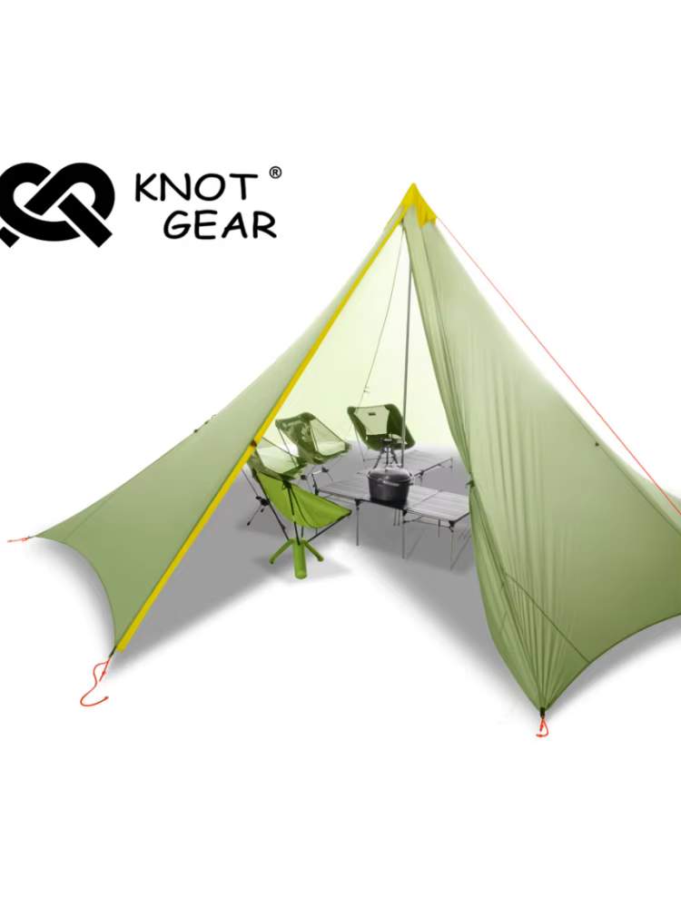 Knot Gear Hufu – tente pyramide de Camping en plein air pour 4 à 8 personnes
