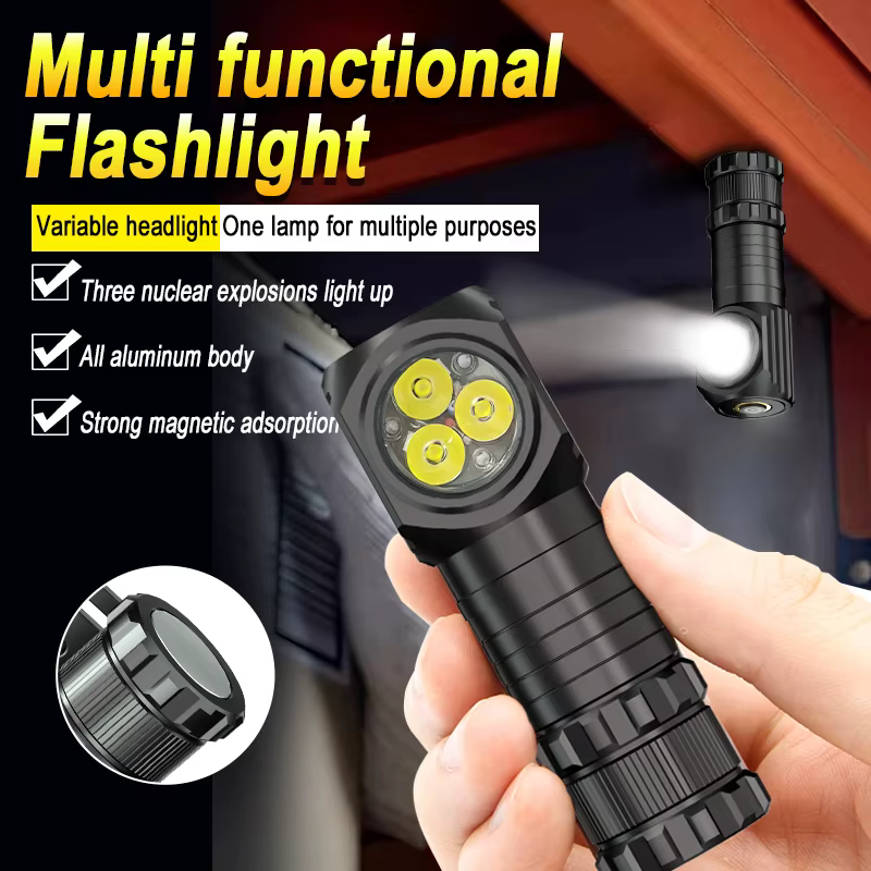 Mini lampe de poche étanche à 3LED
