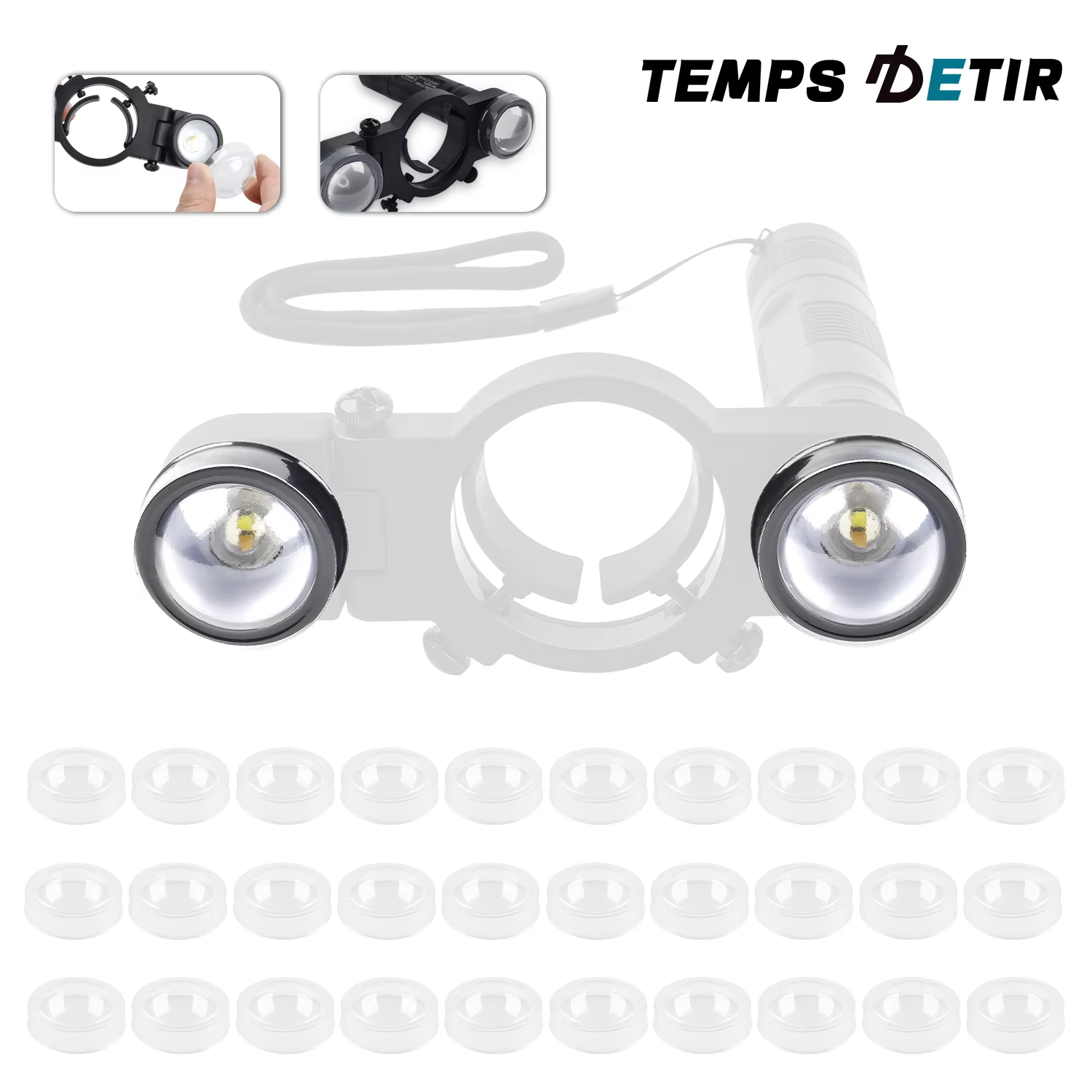 Lot de 30, 50 ou 100 abat-jours pour pistolet pulvérisateur, protection transparente pour lampe, anti-éclaboussures, accessoires pour outils de réparation automobile, pour lampe de remplissage