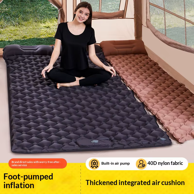 Matelas gonflable double pour le camping en plein air