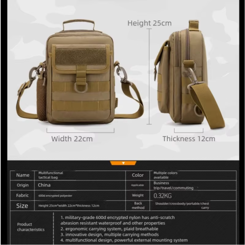 Sac de taille militaire tactique Molle
