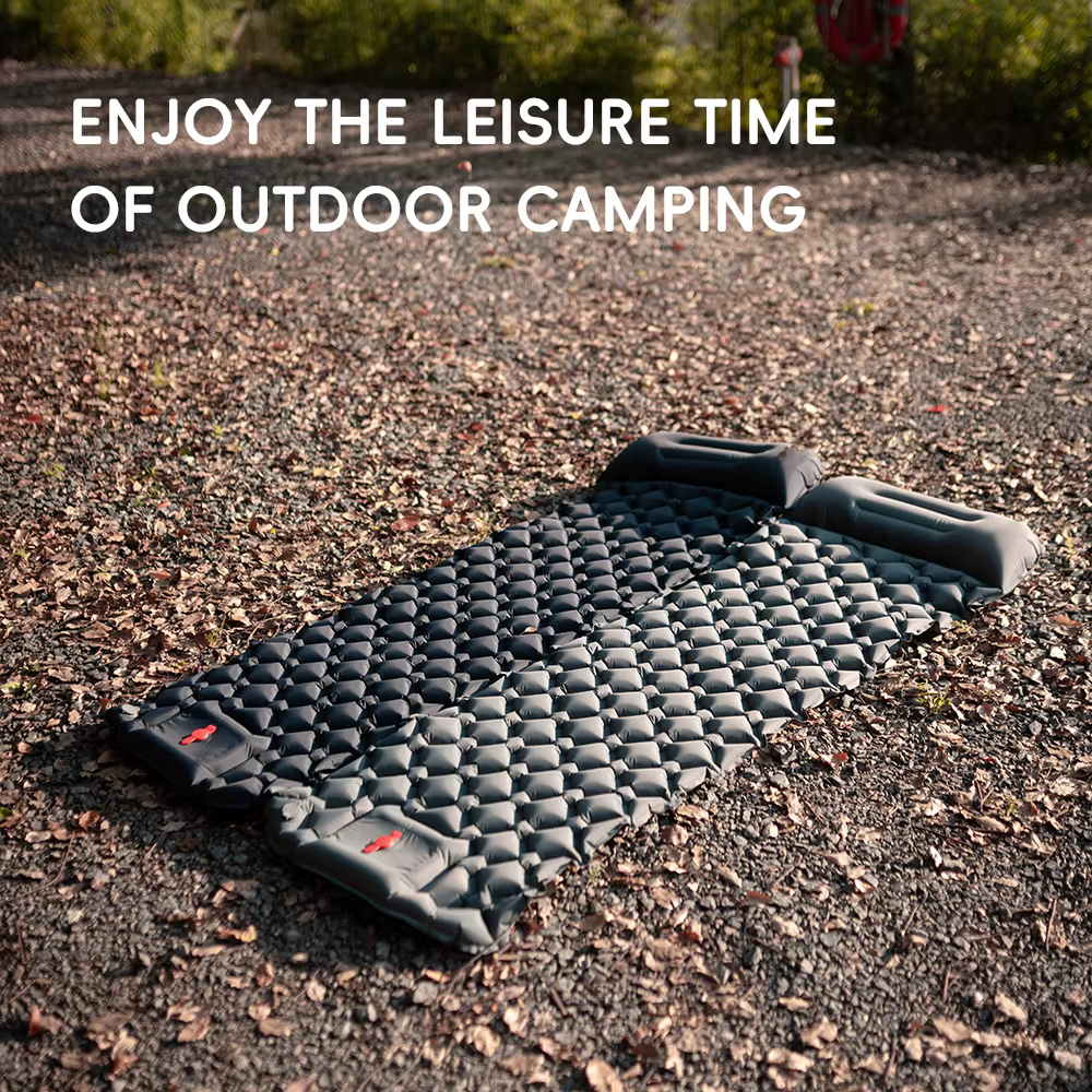 TARKA – tapis de Camping gonflable, coussin de couchage, coussin d'air touristique en plein Air avec oreiller, matelas auto-gonflant pour randonnée pique-nique