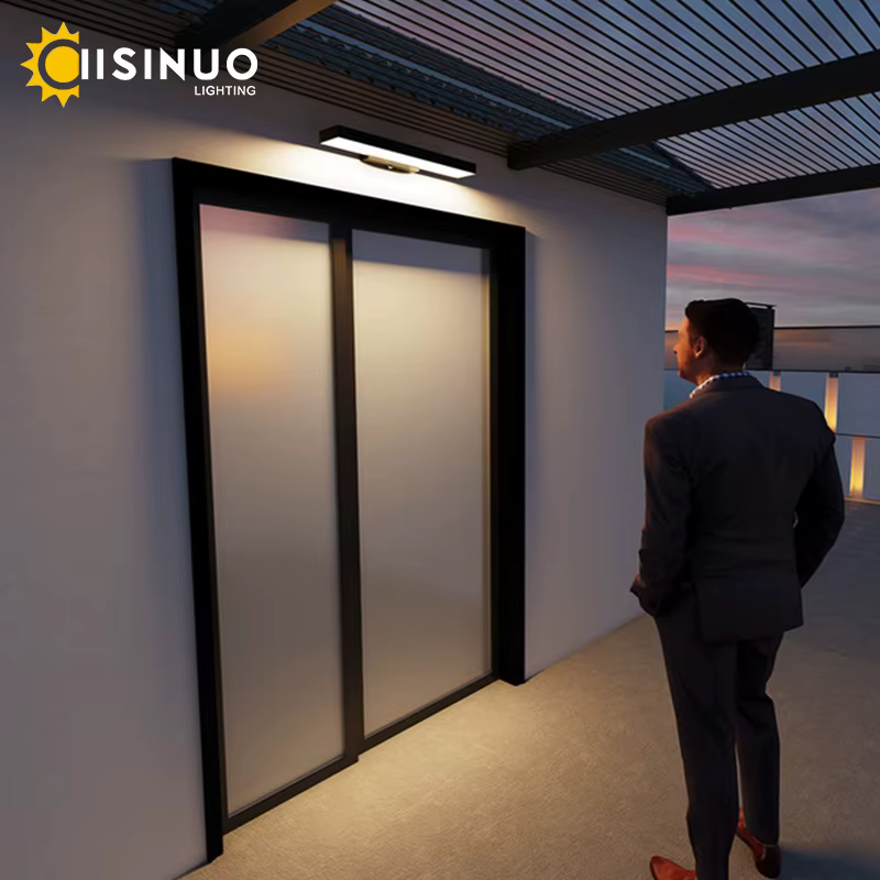 LED crépuscule à l'aube capteur de mouvement lumières extérieures appliques murales