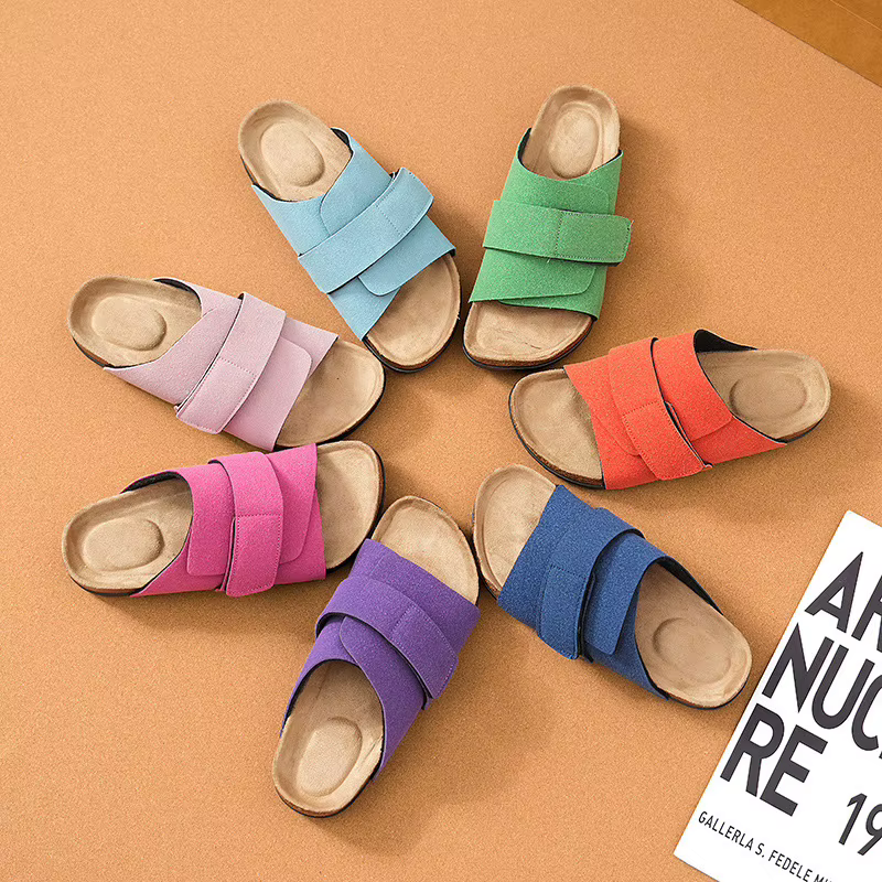 Sandales en liège multicolores pour couples