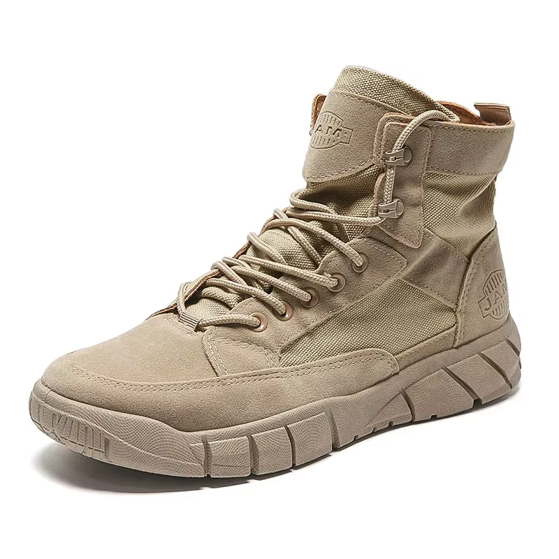 Bottes de combat kaki désert marron chaussures bottes d'entraînement légères bottes de randonnée pour botte tactique homme chaussures de randonnée en plein air