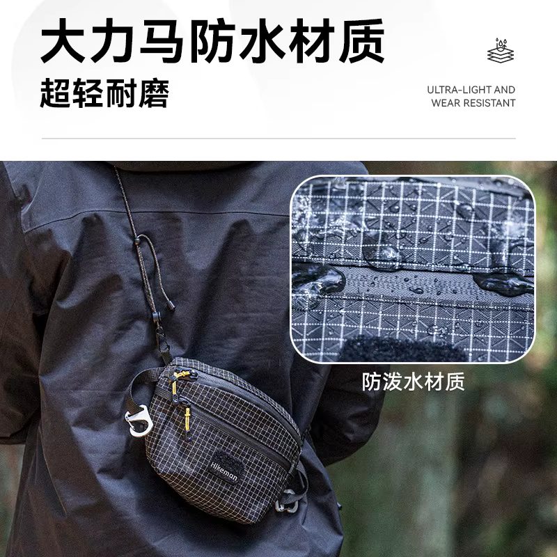 Hikeman sac de poitrine en plein air grande capacité multifonctionnel UHMWPE sac Camping randonnée sac à bandoulière sport cyclisme sac de taille
