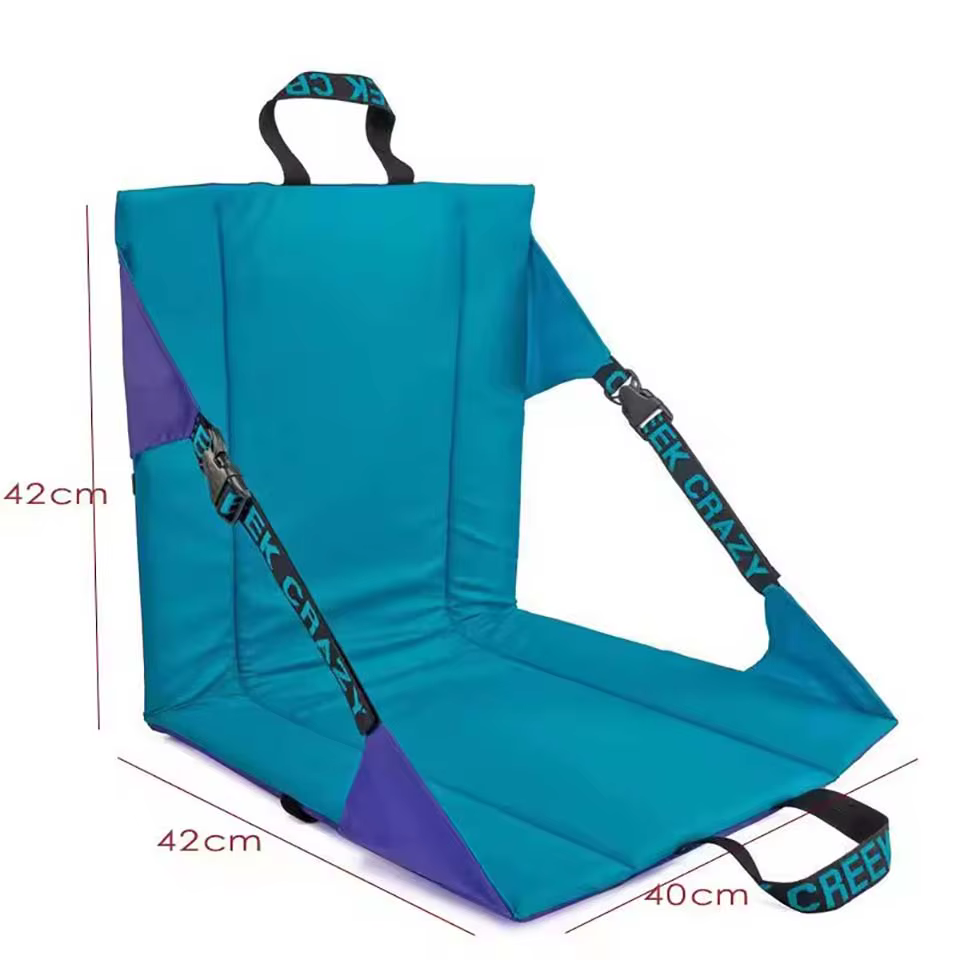 Coussin de siège de stade avec support dorsal rembourré, siège de stade inclinable, chaise de stade pliable pour femmes et hommes