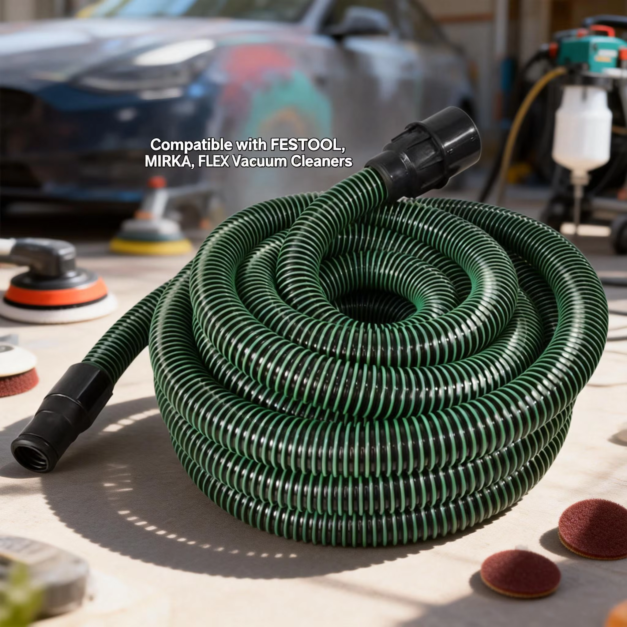 Tuyau de 10 m pour aspirateur Festool Mirka, seau à poussière, tuyau en plastique, tube d'aspiration pour outils électriques et machines à poncer