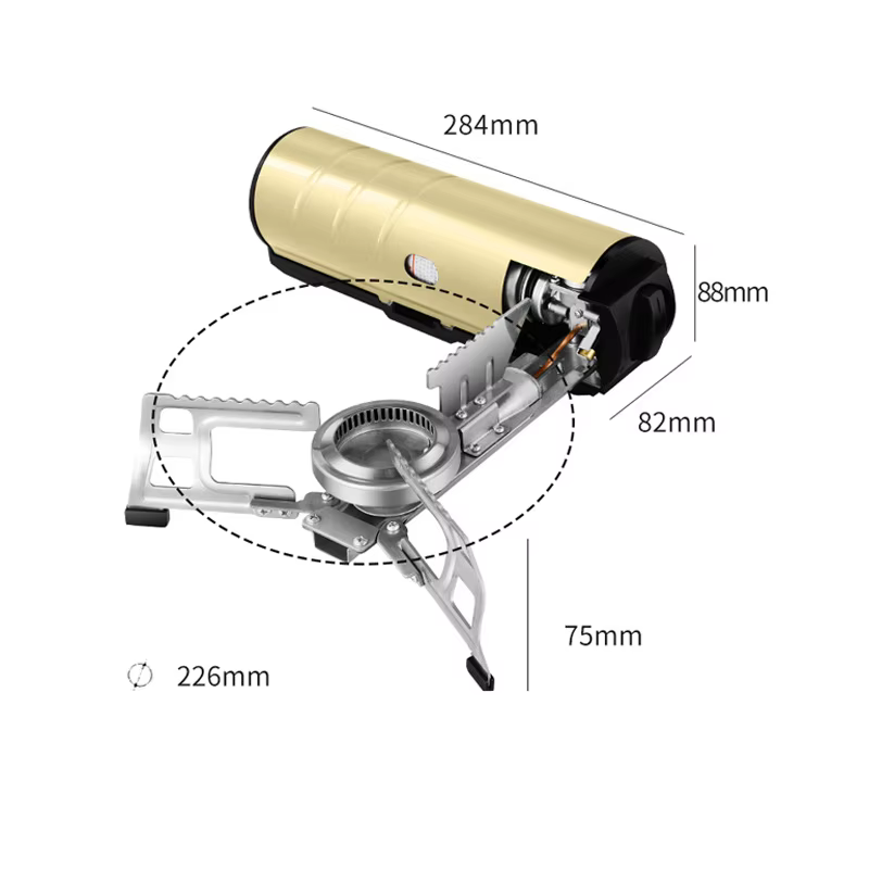 Accessoires d'extérieur : cuisinière à gaz pliante