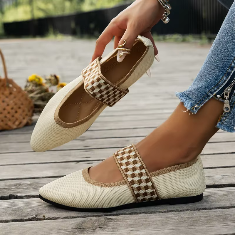 Ballerines décontractées pour femmes, chaussures à talons bas, pieds nus, baskets élégantes pour femmes, mocassins confortables, Parker pointu, Socofy, nouveau