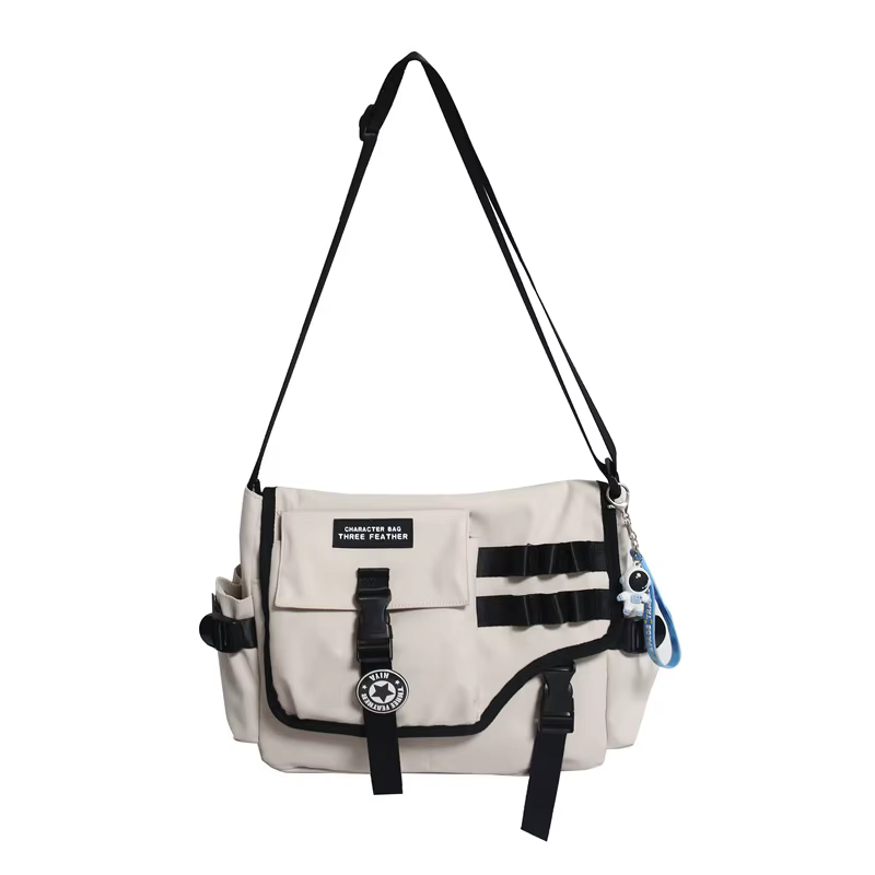 Sacs à bandoulière en toile pour femmes 2023 Nylon hommes postier étudiant sac à bandoulière grande sacoche mode Bookbag grands sacs à main