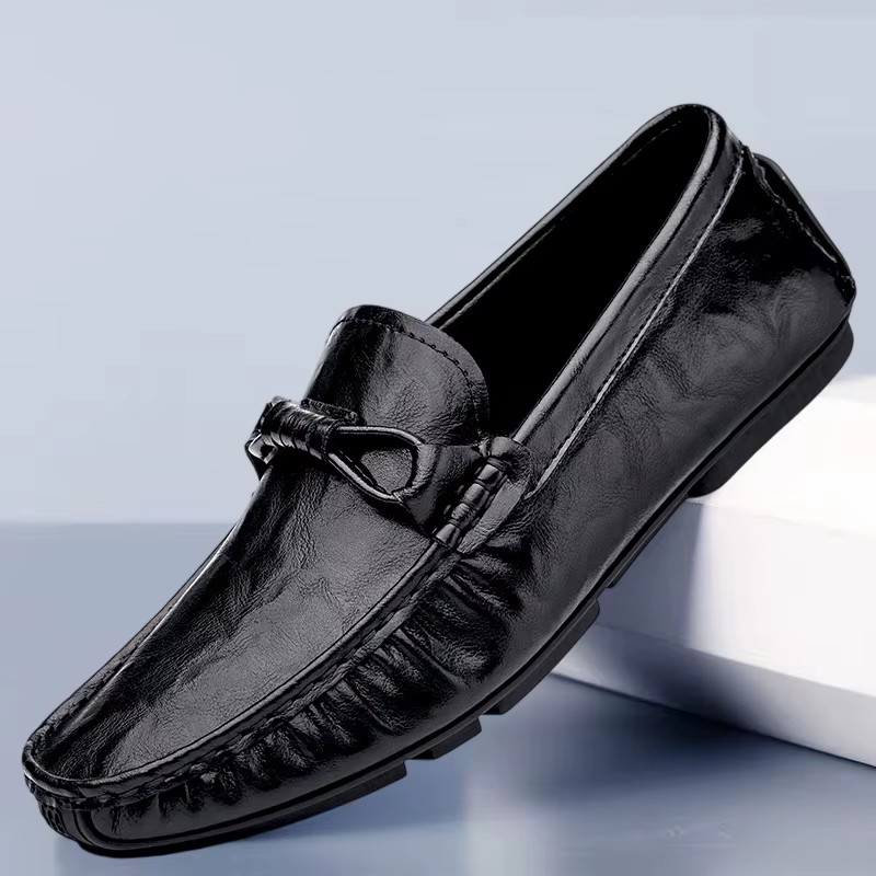 Mocassins respirants en cuir faits à la main