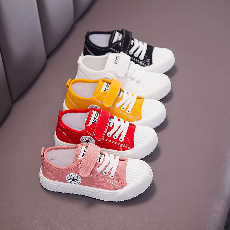 Chaussures en toile pour enfants, semelle souple, confortables, pour garçons et filles, respirantes, antidérapantes, chaussures de sport et de loisirs