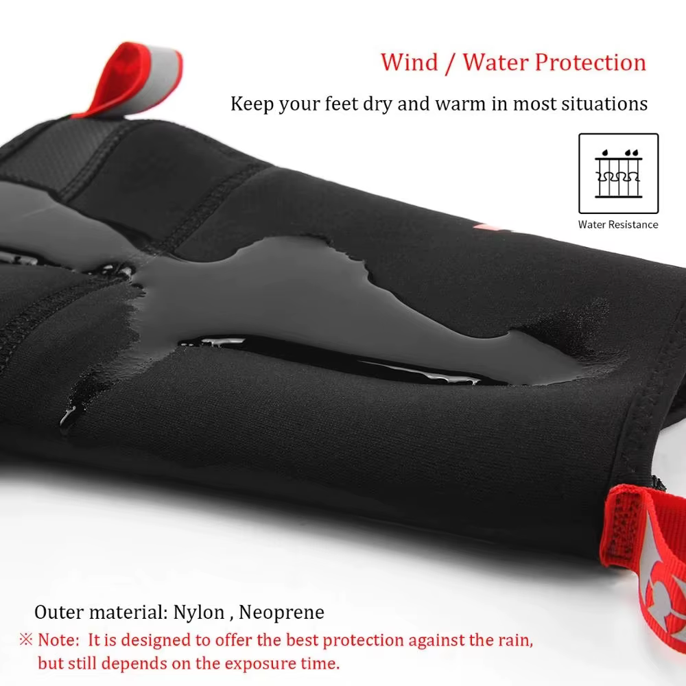 CXWXC Couvre-chaussures de cyclisme imperméables et chauds, couvre-chaussures de cyclisme résistants à la pluie pour VTT, vélo de route, couvre-chaussures d'hiver, protection pour bottes
