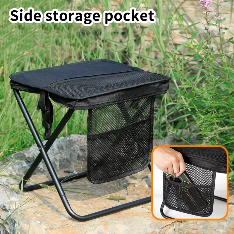 Tabouret pliant léger et portable avec sac de transport