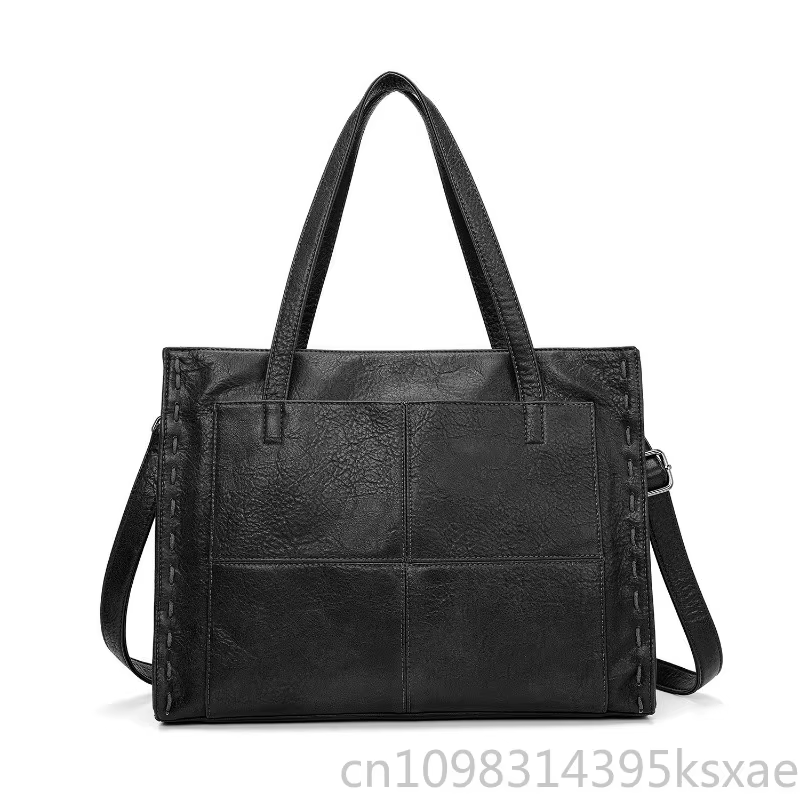 Sac fourre-tout pour ordinateur portable pour femme, grande capacité, sac à bandoulière, sac à main, pour le travail, les trajets quotidiens, les voyages, doux et durable