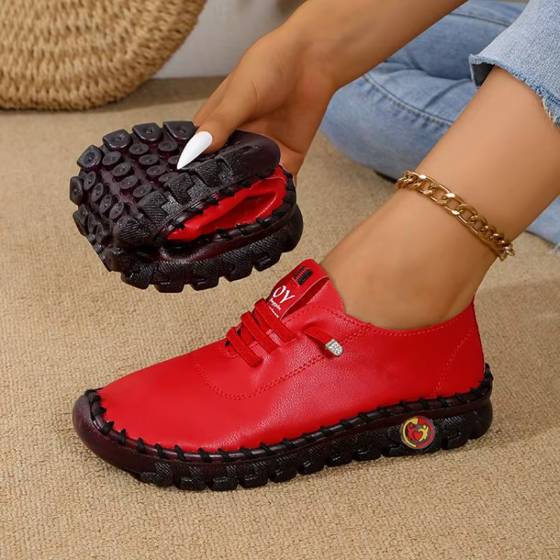 Baskets d'été pour femmes, chaussures de printemps respirantes, grande taille, couture rétro, fond Muffin, baskets romaines à semelles souples, nouvelle collection 2025