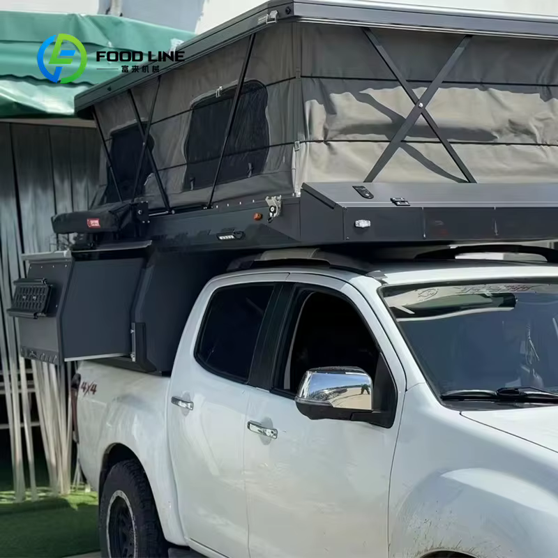 Topper de camion personnalisé avec ouverture latérale et tente de toit pour voyages d'aventure – Achat en gros