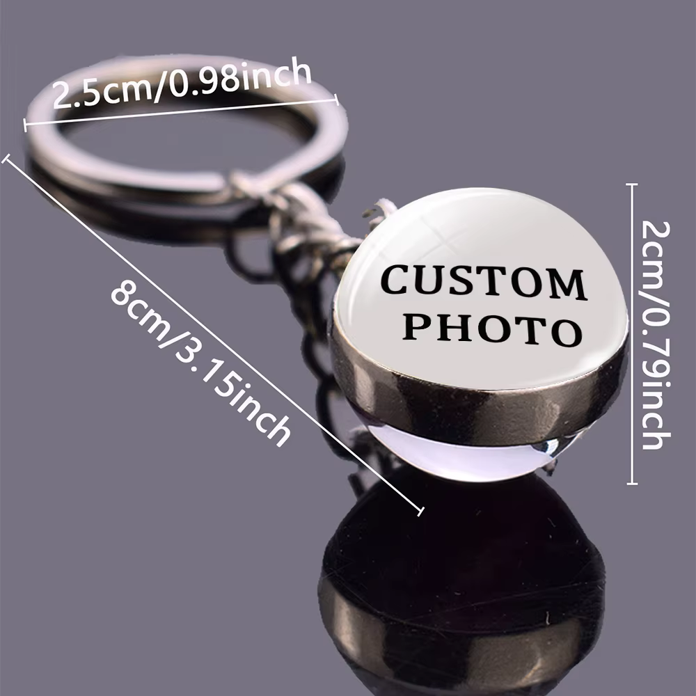 Porte-clés produits personnalisés Logo personnalisé Photo bricolage